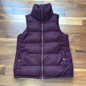 Old Navy Maroon Puffer vest